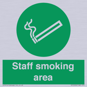 Staff smoking area